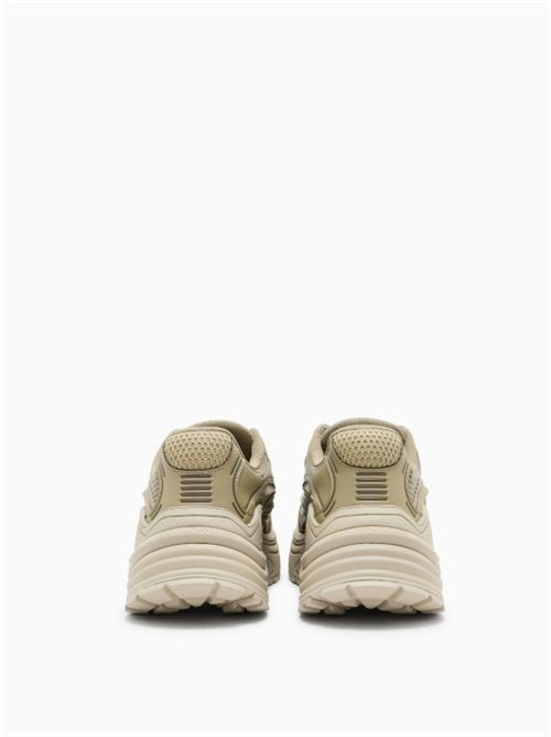 MESH AND SUEDE SNEAKERS EMPORIO ARMANI | EM004829.AF23185M6382 KELP/KELP/KELP